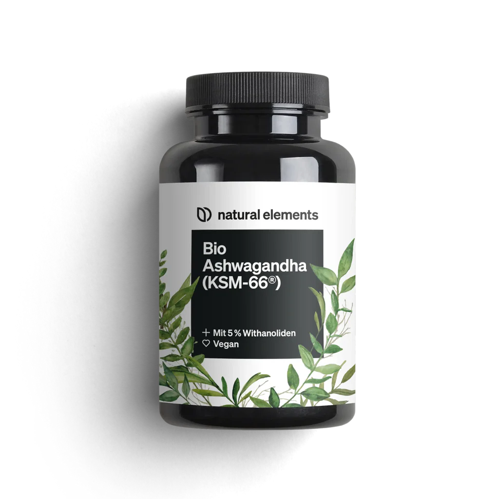 Produktbild: Natural Elements Bio Ashwagandha KSM-66 Kapseln
